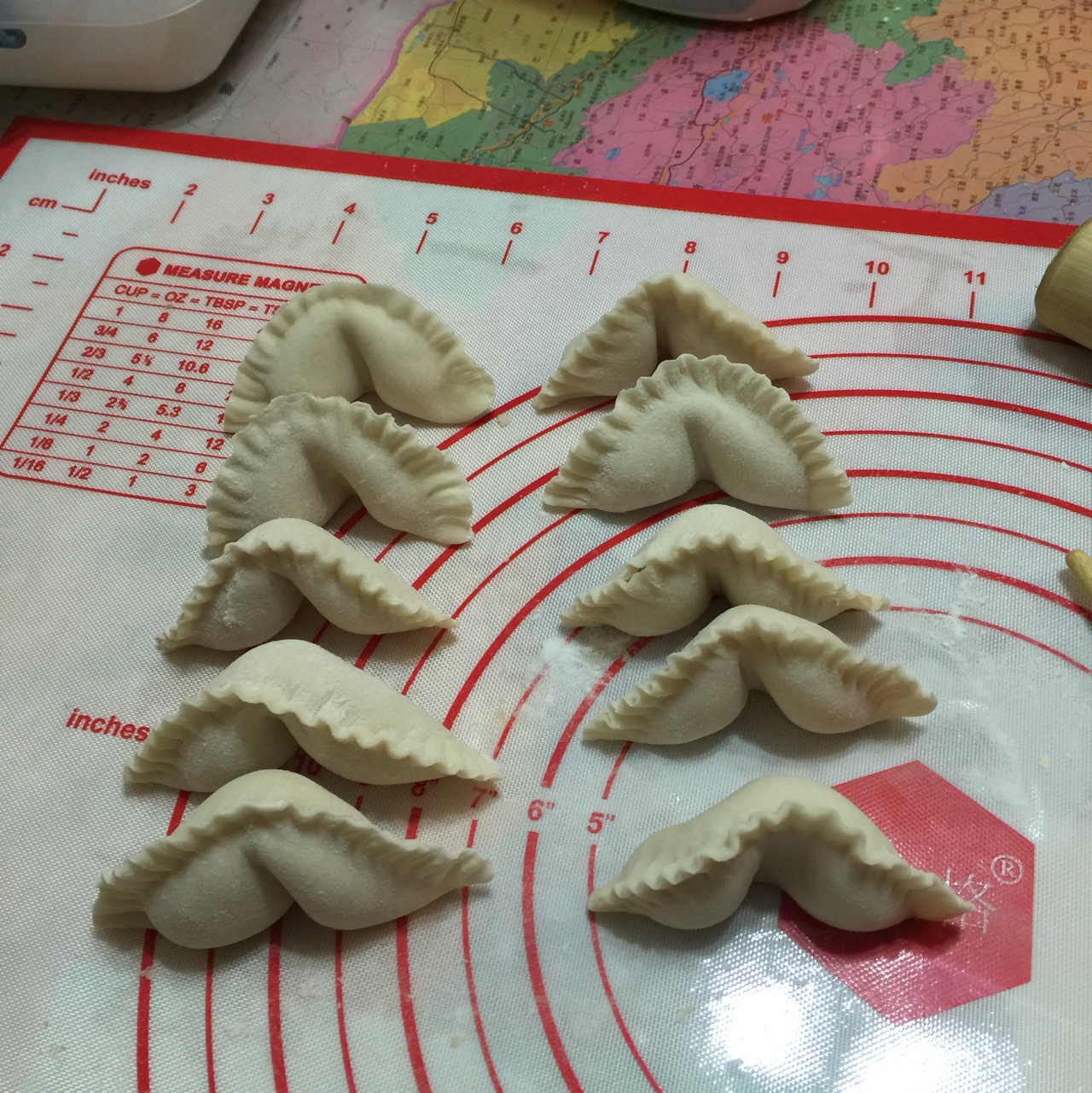 百无禁忌的摩羯做的花边状元饺