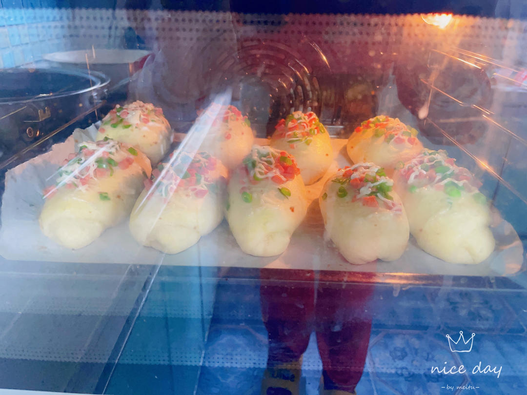 香葱火腿肉松面包