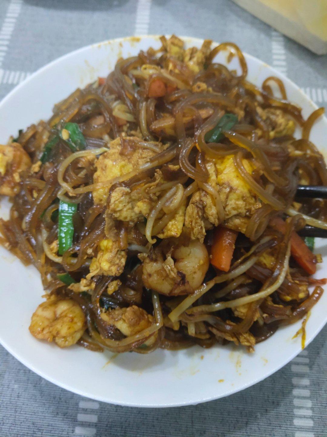 肉末炒红薯粉