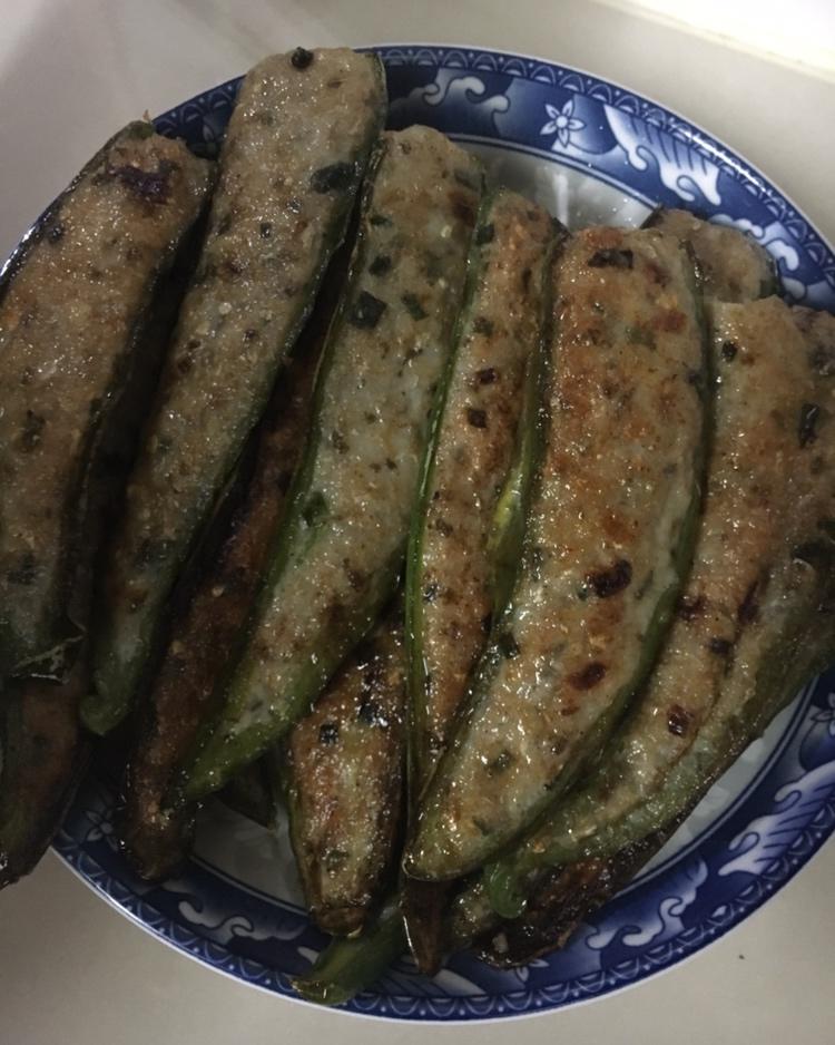 顺德鲮鱼酿辣椒-下饭一流