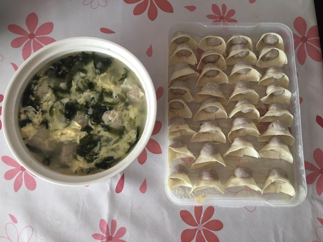 鲜虾猪肉馅馄饨/云吞（内附包法）