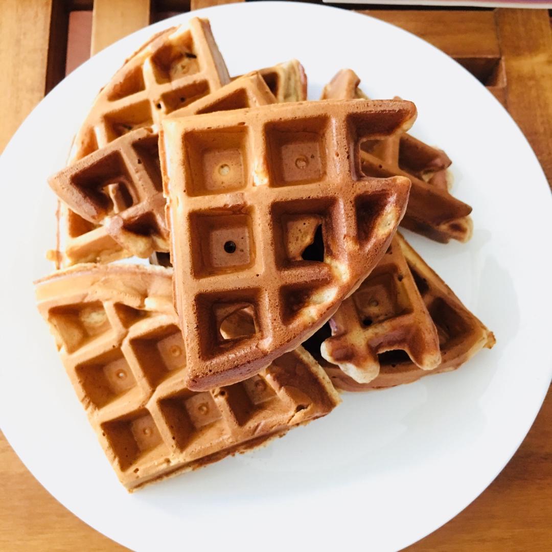 香蕉燕麦全麦松饼、华夫饼
