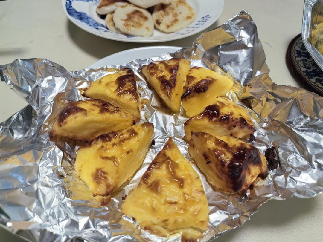 空气炸锅烤牛奶！外焦里嫩！好吃绝了！