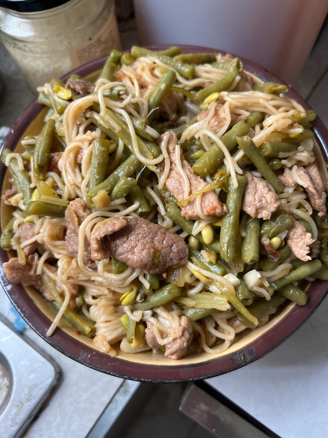 超详细的豆角肉丝焖面(正宗河南做法）