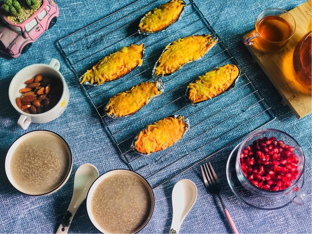 元气满满芝士焗红薯