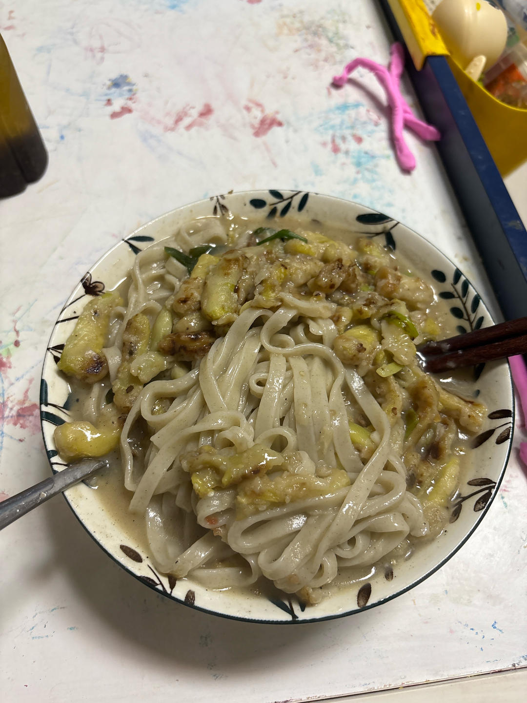 煎茄子面条