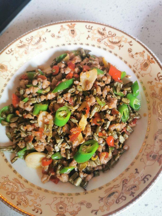 酸豆角肉沫