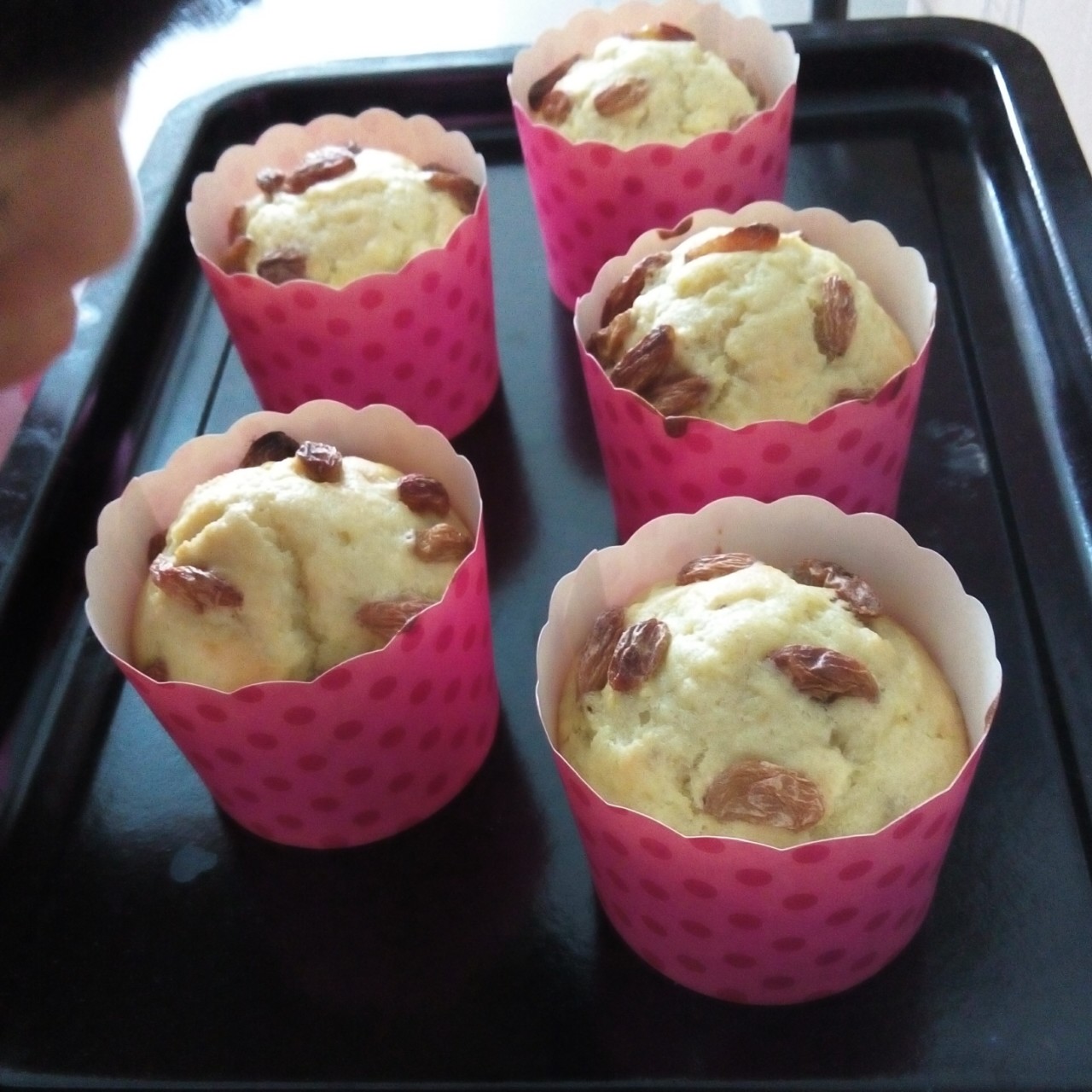 快手香蕉纸杯蛋糕