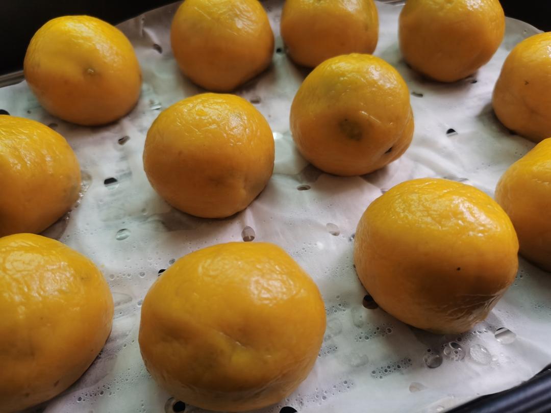 南瓜豆沙糯米糍