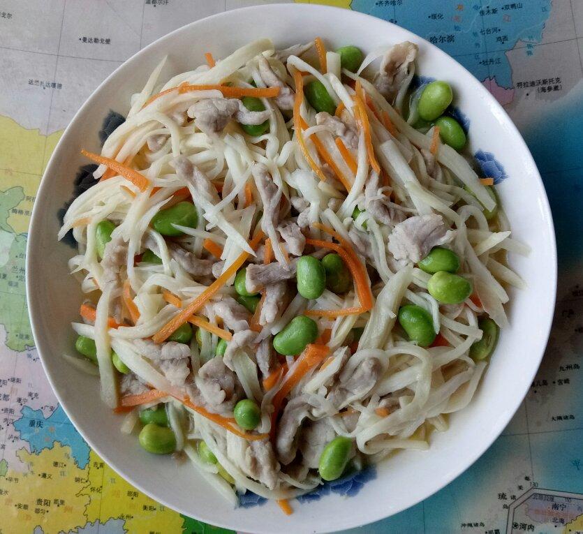 茭白炒肉丝