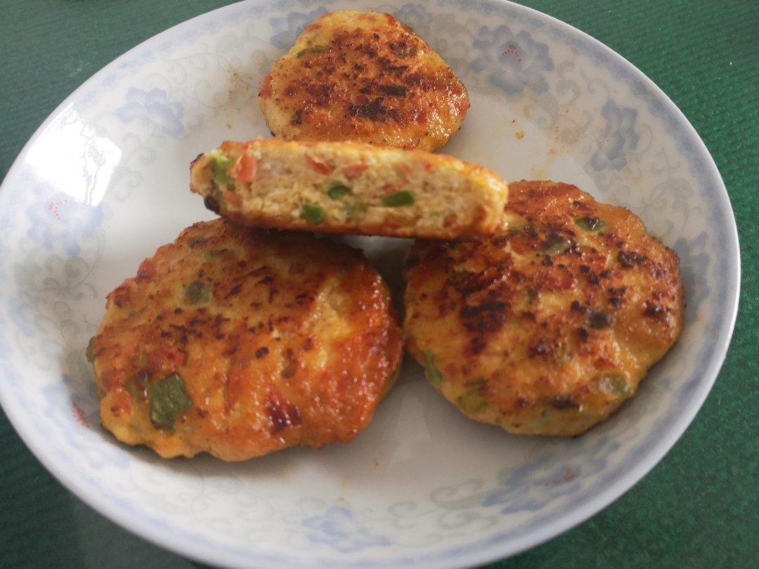 蔬菜鸡胸肉饼—减脂餐