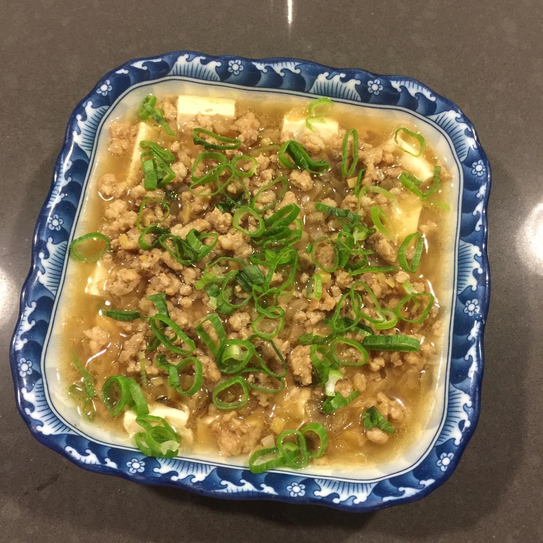 榨菜肉末蒸豆腐