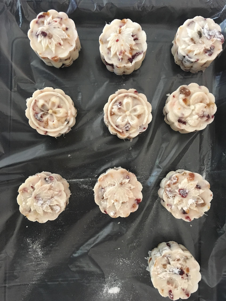 不加糖的山药糕（添加蔓越莓/葡萄干）