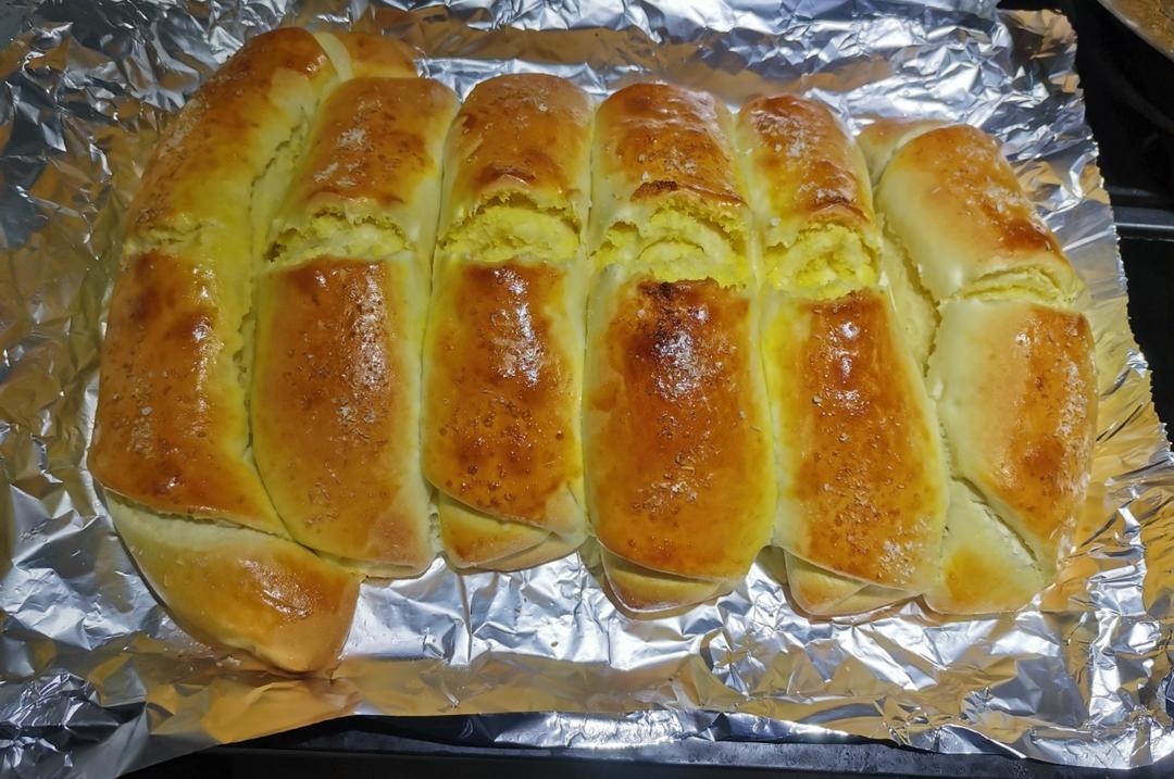 一次发酵-松软拉丝椰蓉排包-椰蓉金砖-椰蓉面包