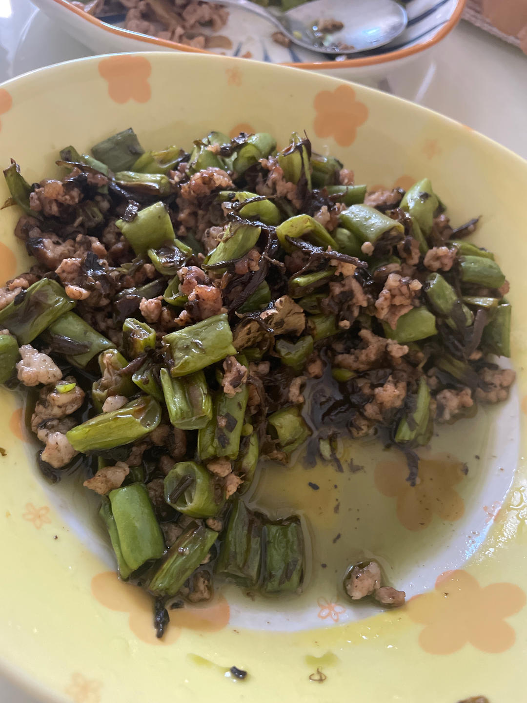 橄榄菜四季豆