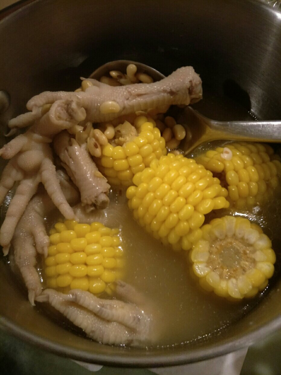 黄豆鸡脚汤