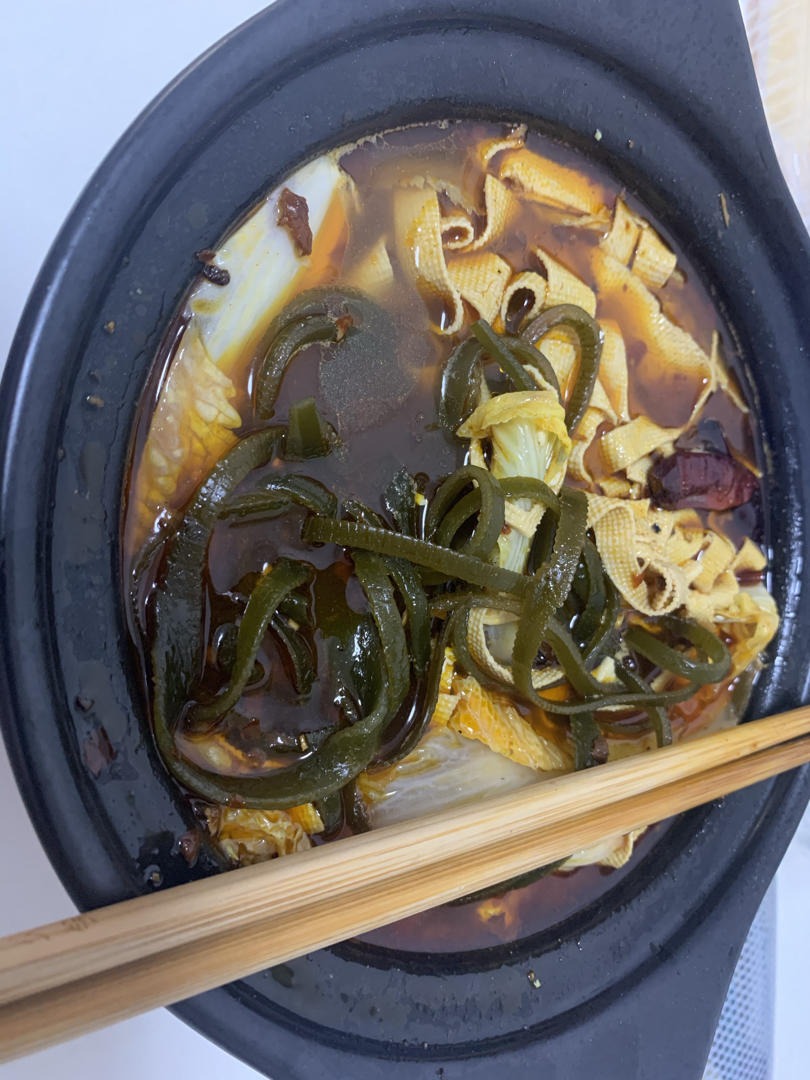 麻辣砂锅米线（没有砂锅也可以哦）