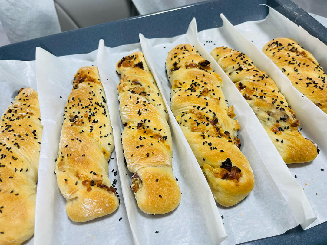 免揉！超简单｜田园风面包扭扭棒🥖