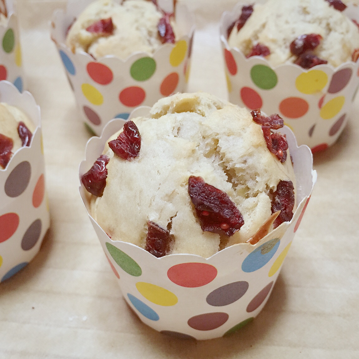 shallbooboo做的快手香蕉纸杯蛋糕