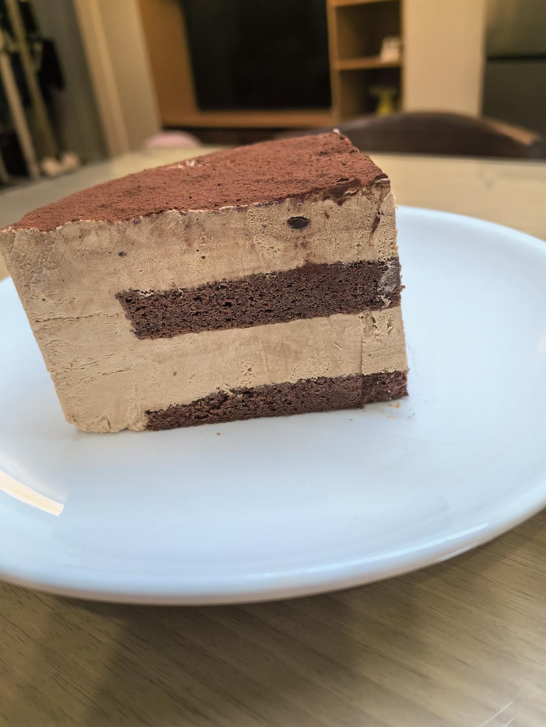 简单免烤☕️咖啡巧克力慕斯蛋糕🍰多重口感