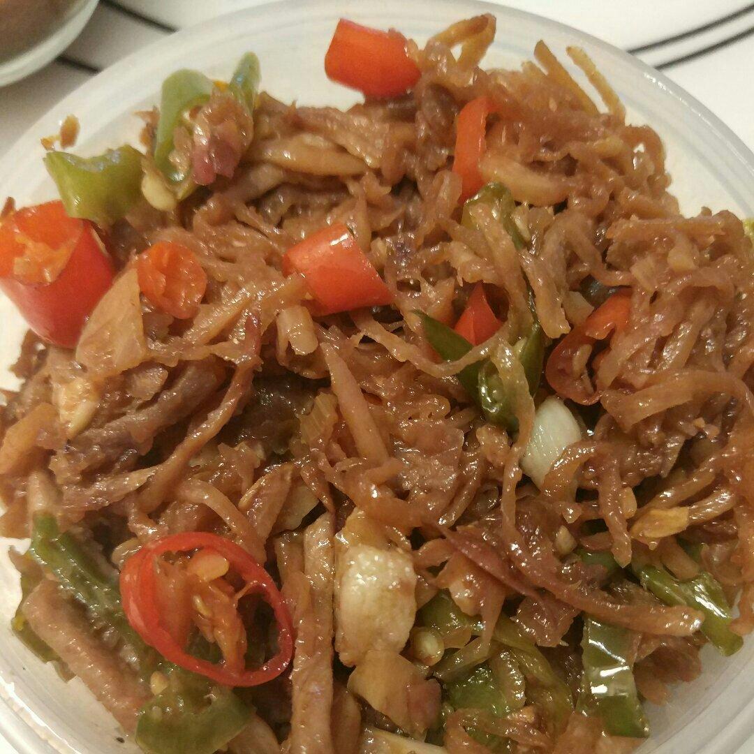 干萝卜丝爆炒肉末