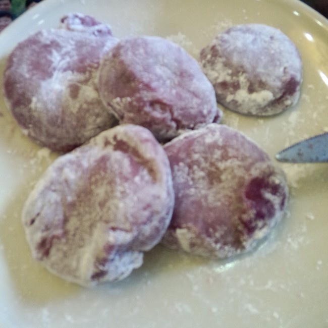 紫薯糯米团子