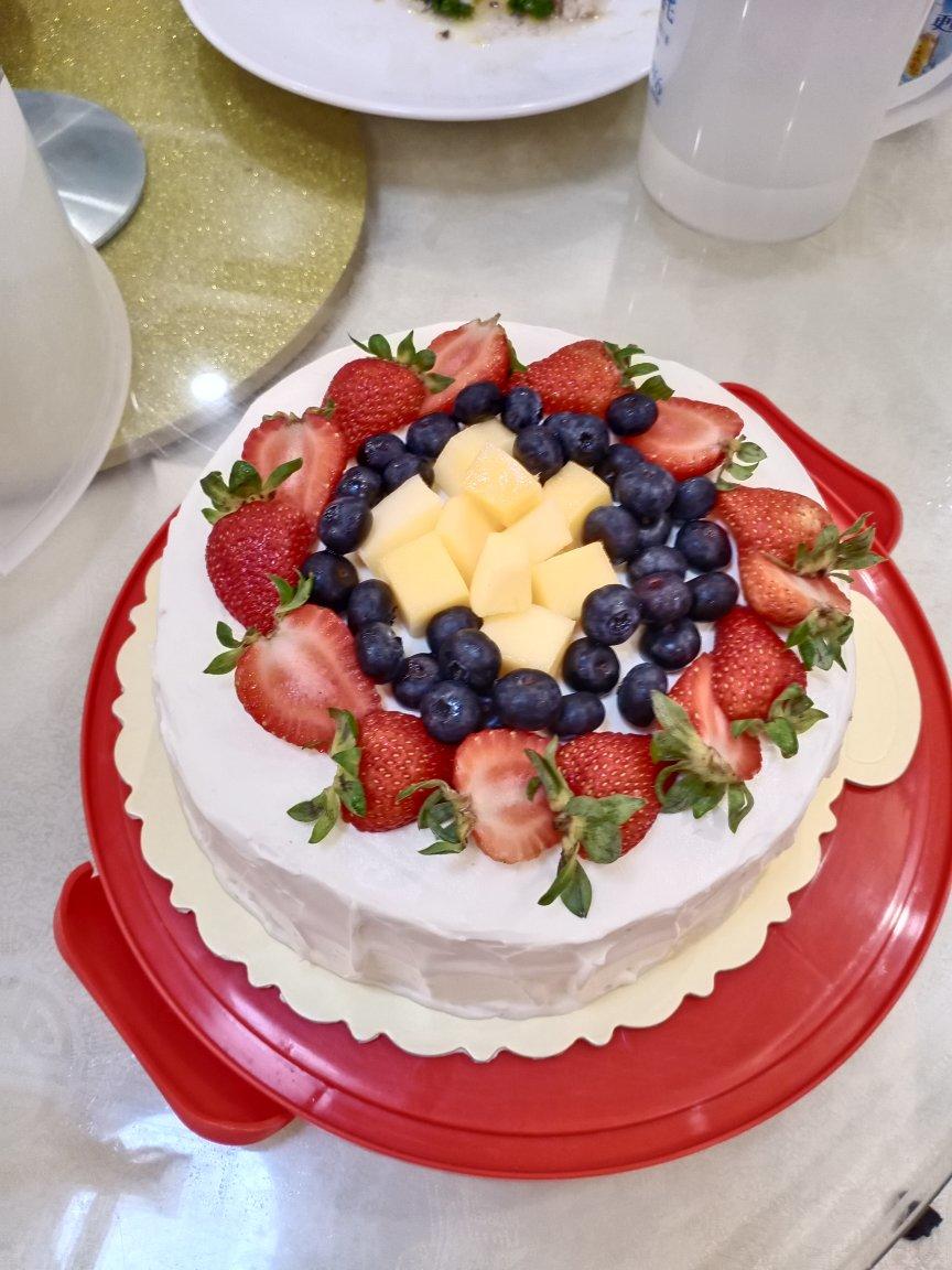 郭婉柠做的tinrry草莓奶油蛋糕8寸配方