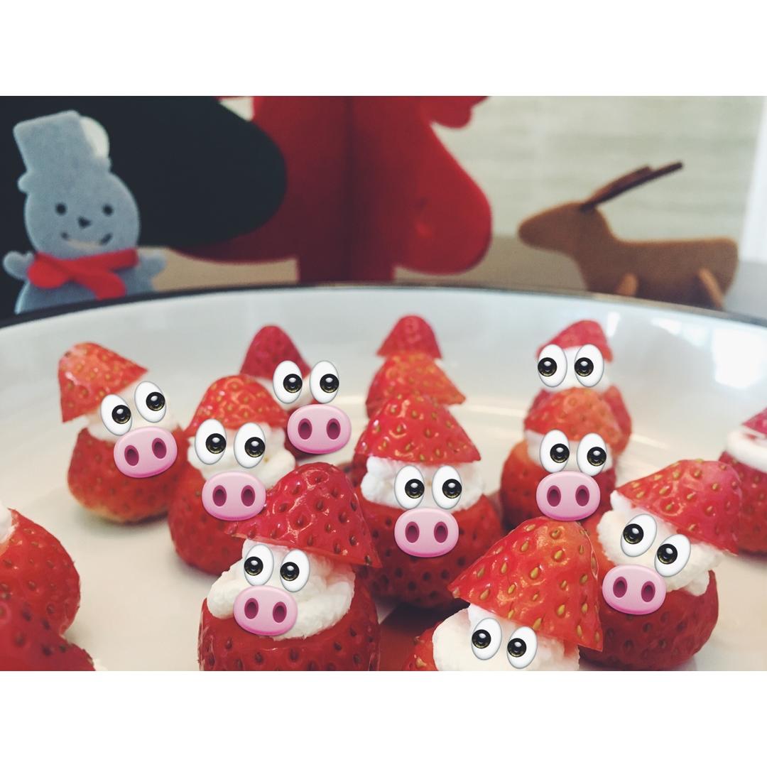 草莓圣诞老人、圣诞雪人