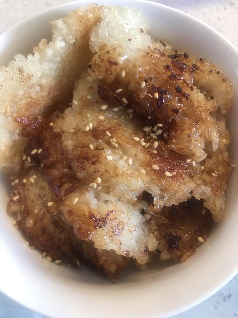 🔥剩米饭这样做✔️嘎嘣脆。 🍚米饭海苔锅巴