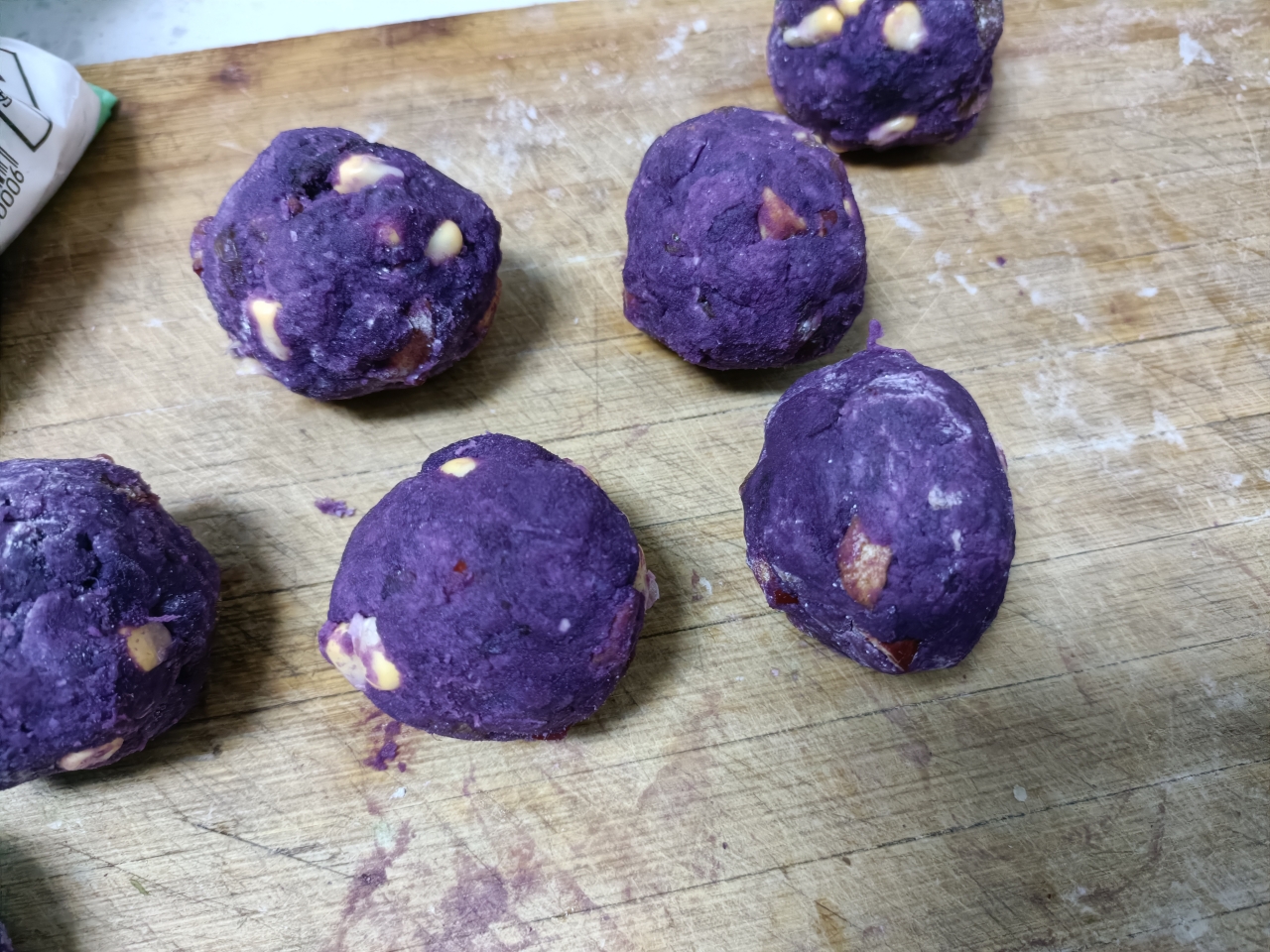 低脂饱腹的紫薯粘豆包的做法 步骤7