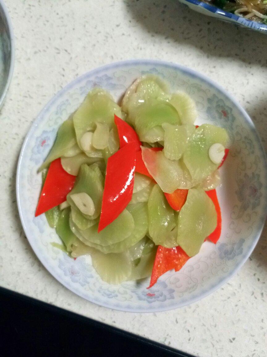 青炒莴苣