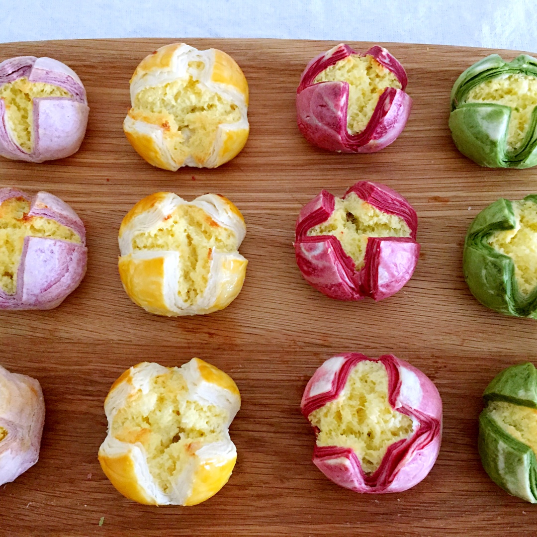 花开富贵之四种口味的椰蓉开口酥