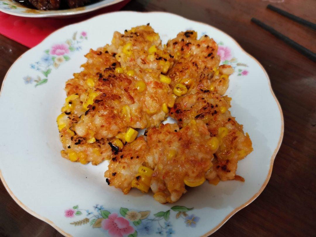 有颜值还健康的玉米虾饼，做法简单又好吃，一学就会