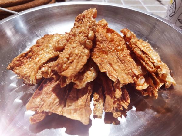 【油炸腐竹(支竹,简单的火锅配菜)图片】有凤来仪_qacp_下厨房