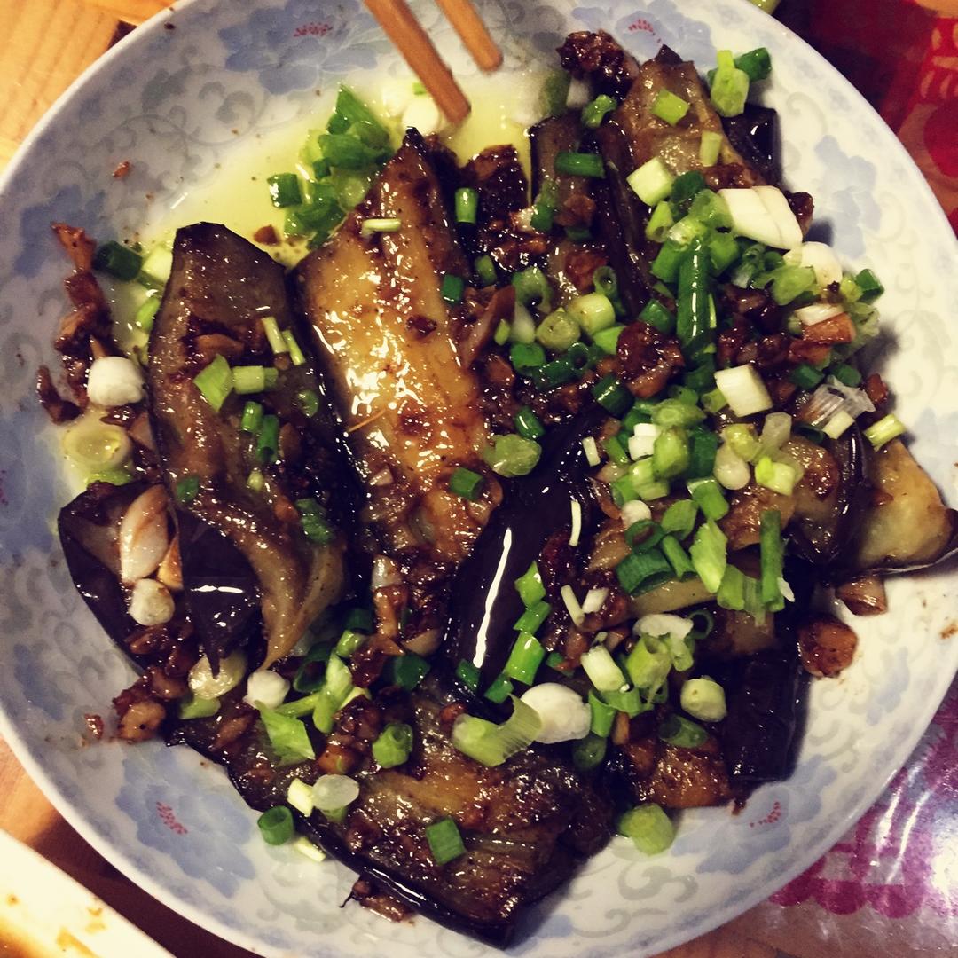 【微波炉烤茄子】