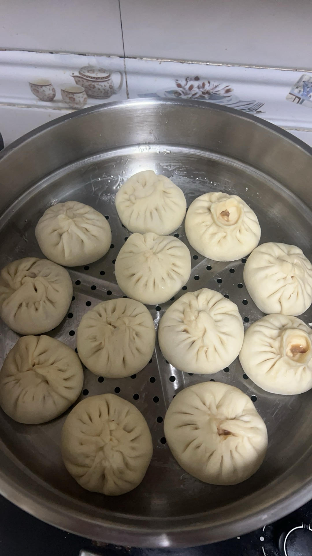 家庭版猪肉大葱包子（喷香多汁）