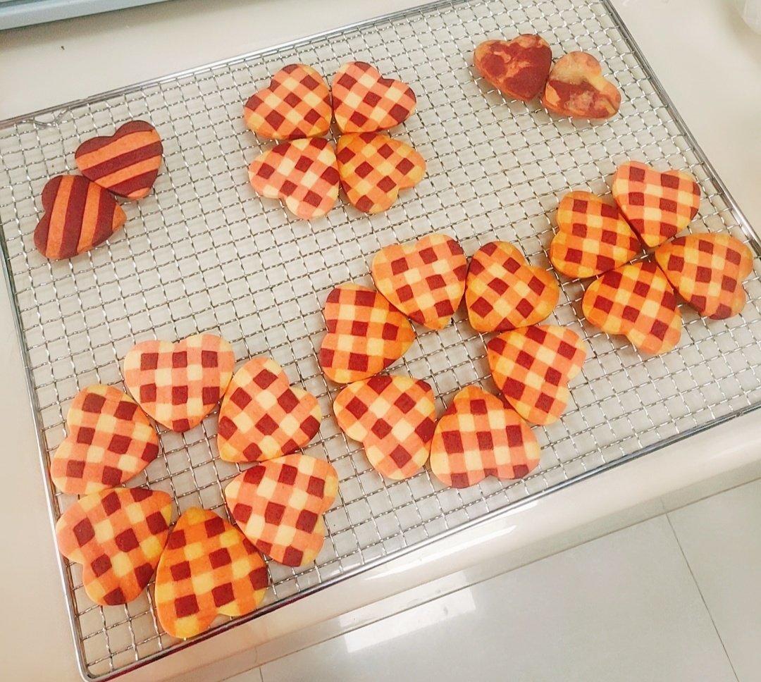 心心念念格子饼干