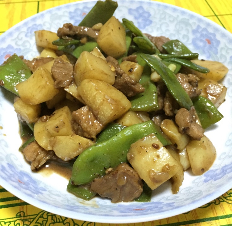 土豆烩豆角