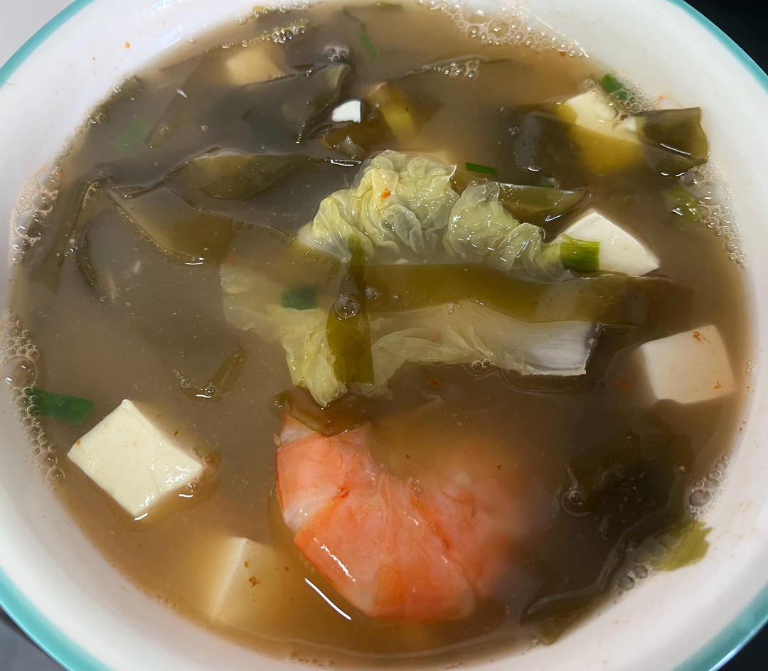 孩子增高汤 | 虾仁豆腐裙带菜汤
