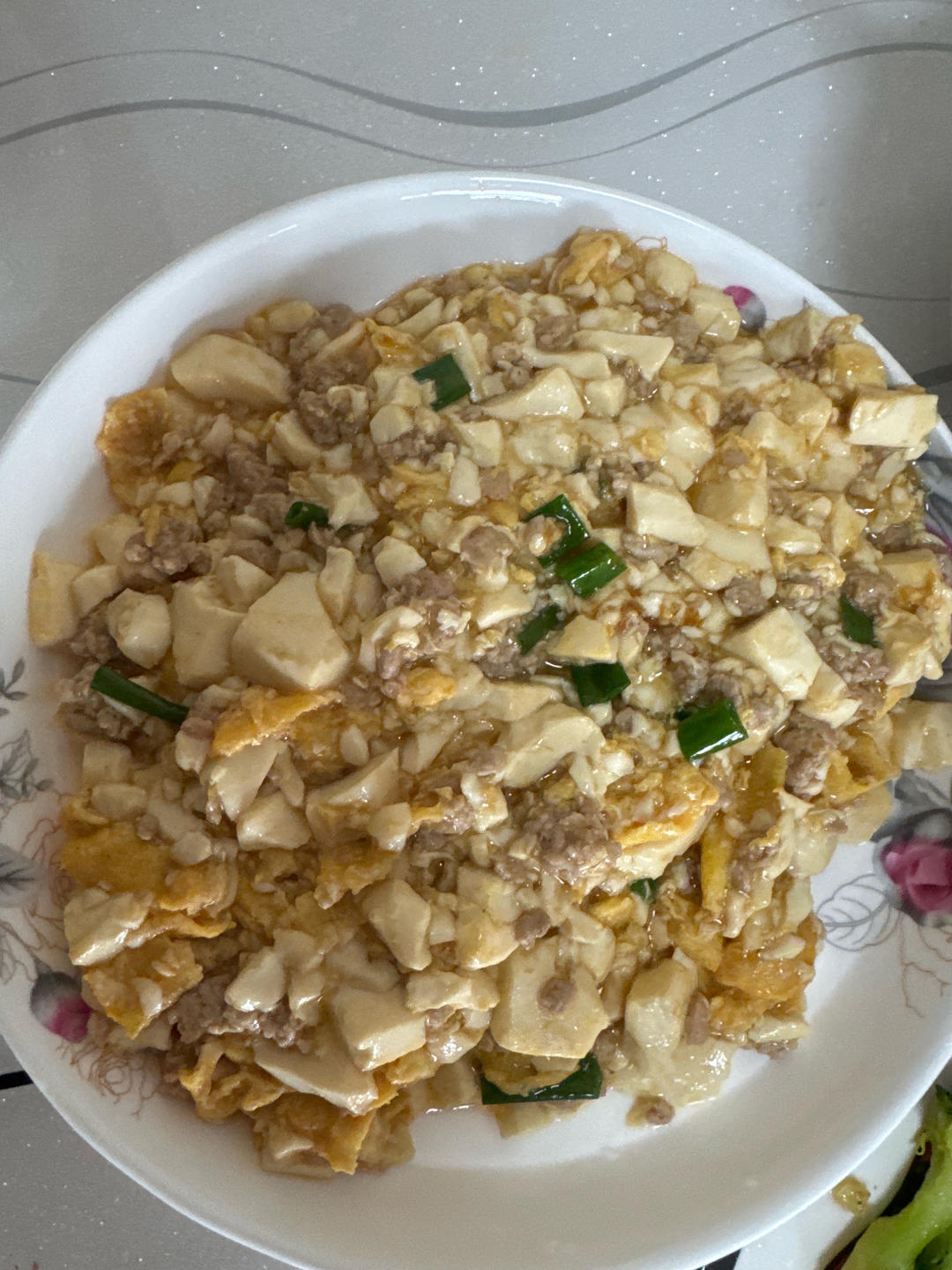 肉末滑蛋豆腐