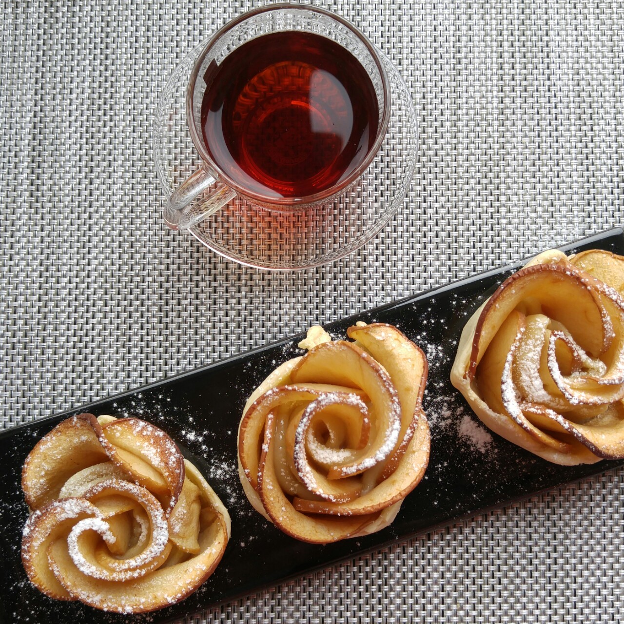 橘子chul做的烤玫瑰苹果花