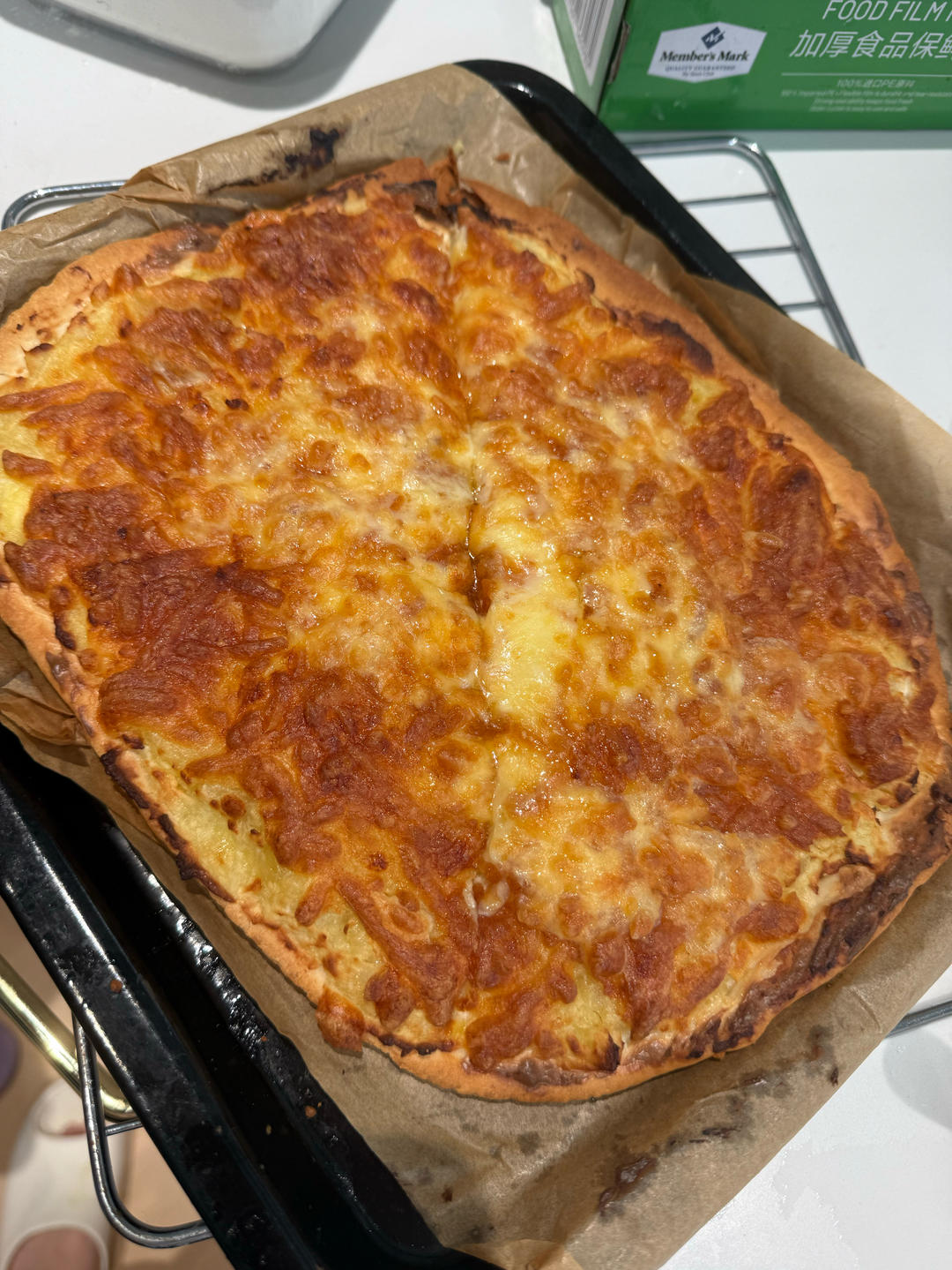 自制8寸榴莲芝士披萨（简单好吃不输必胜客）