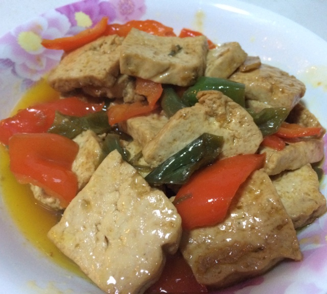 家常豆腐(彩椒版)