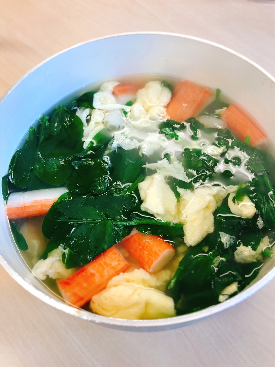 菠菜汤 快手菜 营养蔬菜汤的做法