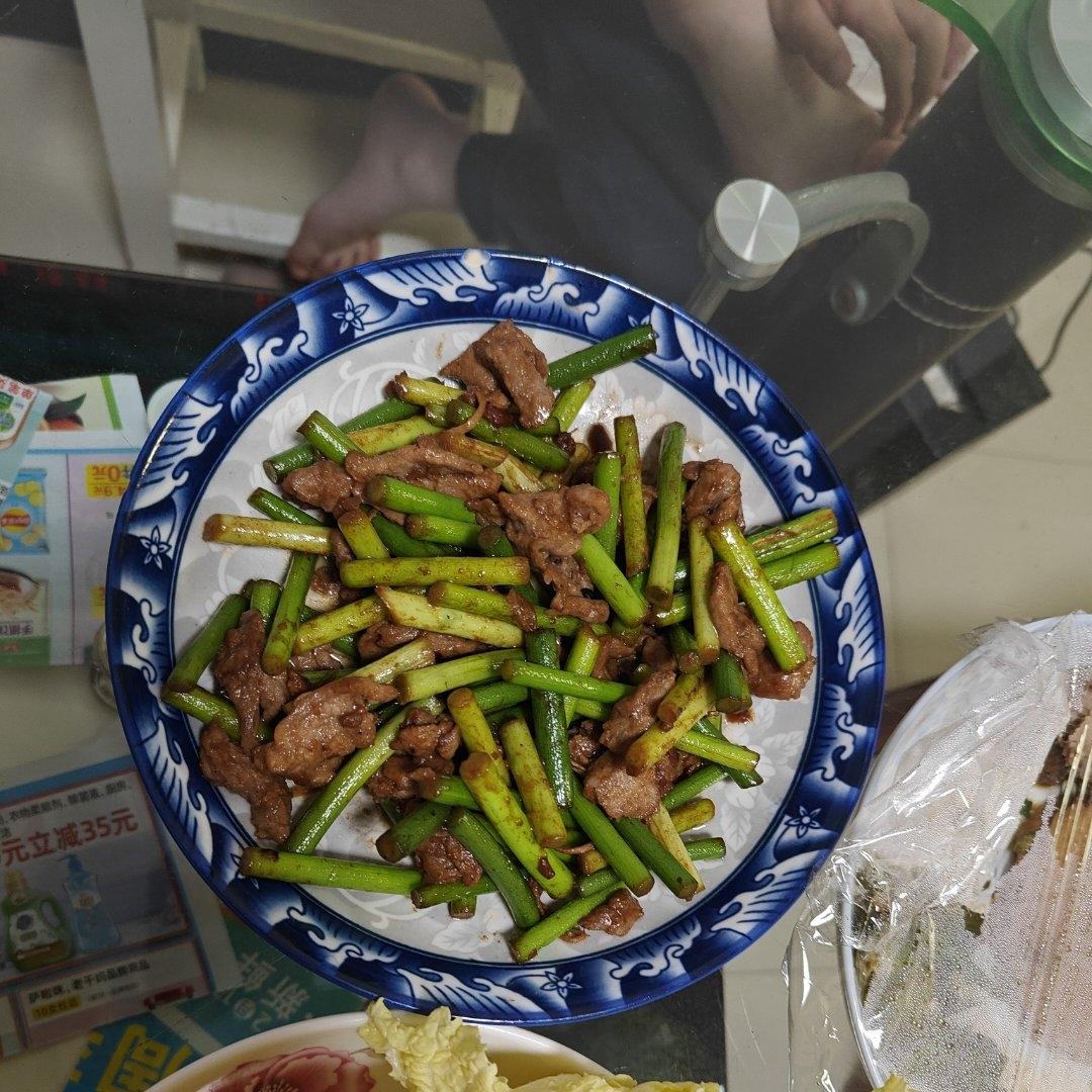 蒜薹炒肉丝