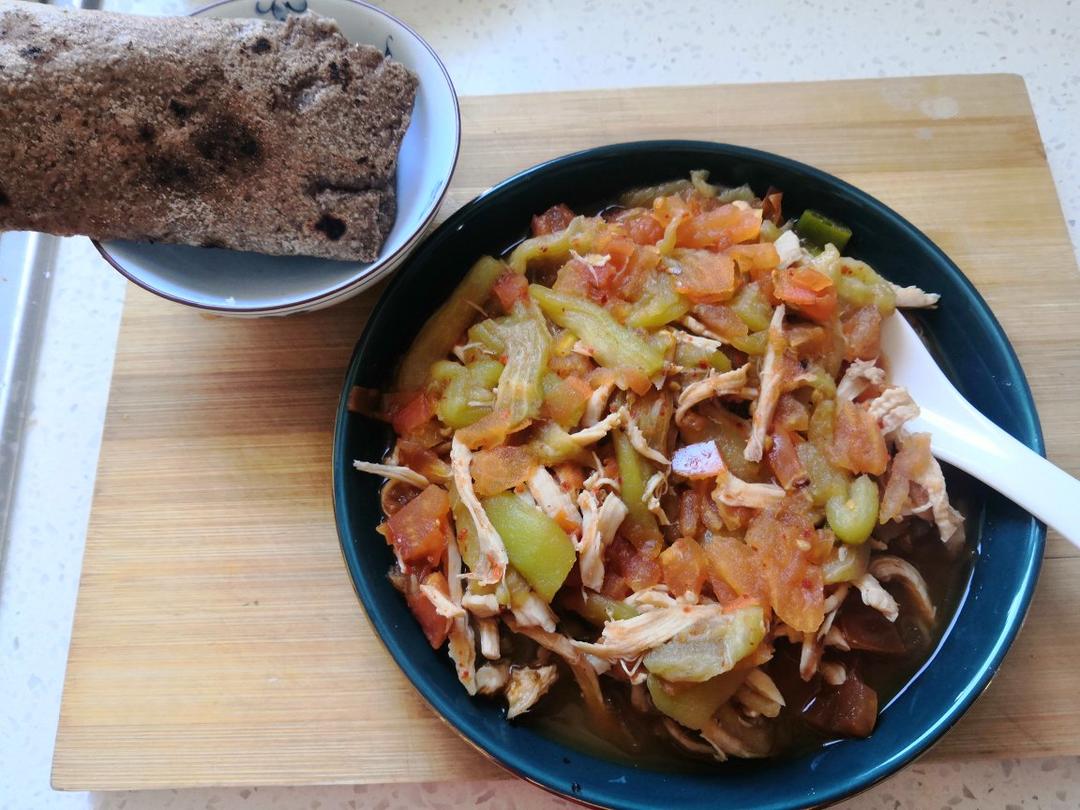 轻食·西红柿烧茄子（几乎无油！）快手减脂菜·健身餐