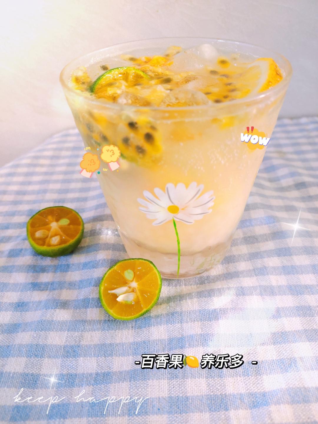 百香果柠檬养乐多🍋夏日神仙自制饮品🌈