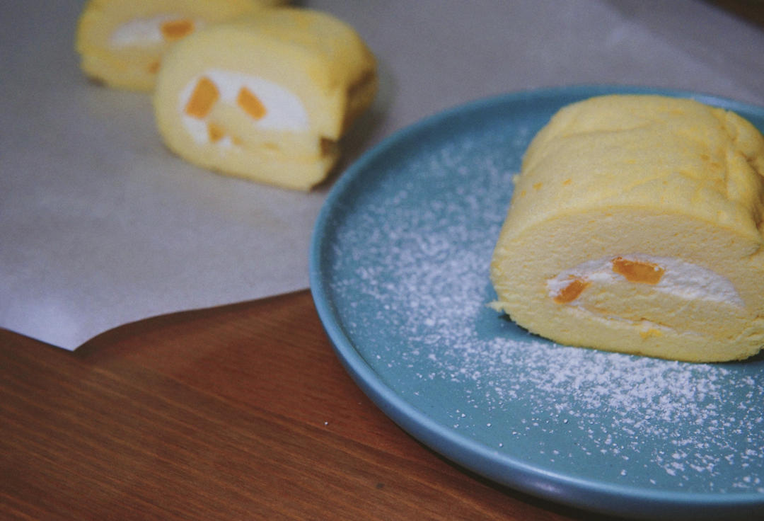 黄桃蛋糕卷（小四卷）