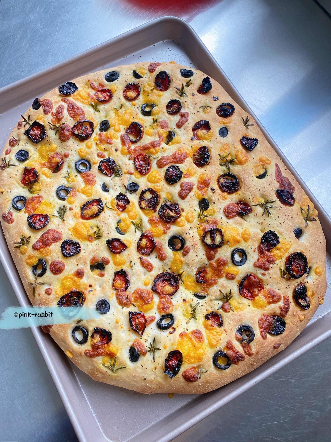 干酵母版大水量无糖佛卡夏笔记 by pink-rabbit的做法