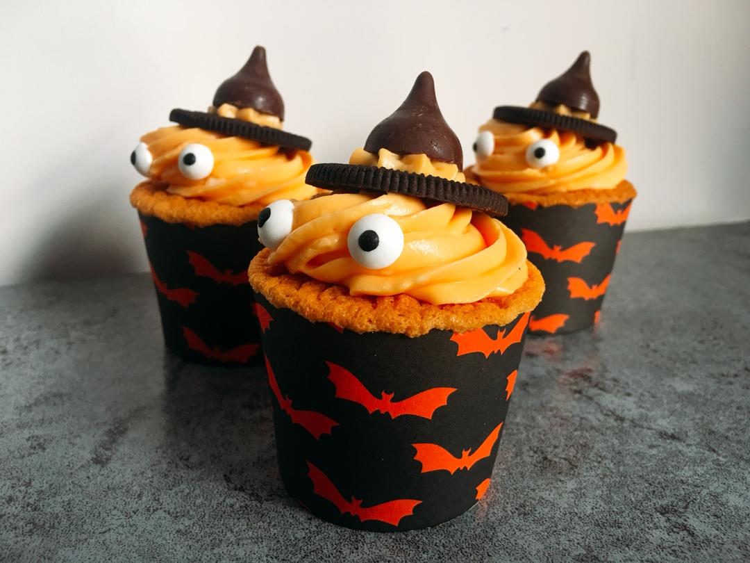 【万圣节】女巫帽子cupcake—美的T7-L382B智烤大师